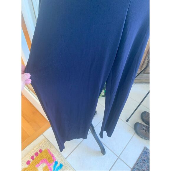 Carla Ferroni navy blue acetate and viscose blend leggings in size XXL - Picture 5 of 9